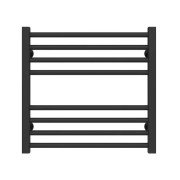 Сушка для рушників водяна Deffi Lima П8 500х500 бічне ліве підключення чорний A.LI.50.50.8.B.B