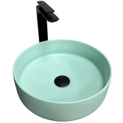 Раковина для ванной VBI PRATO 36x36 см керамика бирюзовый матовый VBI-011405