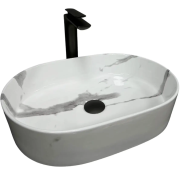 Раковина для ванної кімнати VBI VERONA 50 50x34 см кераміка природний мармур глянсовий VBI-011311