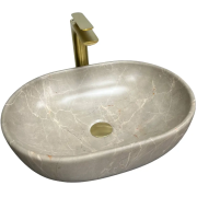 Раковина для ванної кімнати VBI MODENA S 48,5x34,5 см кераміка бежевий камінь матовий VBI-012003