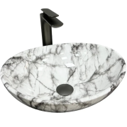 Раковина для ванної кімнати VBI PARMA 41,5x33,5 см кераміка сірий матовий VBI-011010