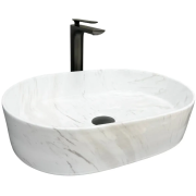 Раковина для ванної кімнати VBI VERONA 50 50x34 см кераміка природний мармо глянсовий VBI-011315