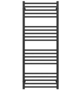 Полотенцесушитель водяной Deffi Lima П20 500х1300 боковое правое подключение черный  A.LI.130.50.20.B.C