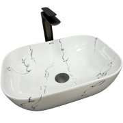 Раковина для ванної кімнати VBI RAVENNA 46x32,5 см кераміка мармо глянсовий VBI-011210