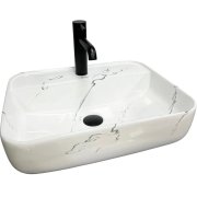 Раковина для ванної кімнати VBI RAGUSA 49,5x40,5 см кераміка мармо глянсовий VBI-014501