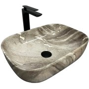 Раковина для ванної кімнати VBI RAVENNA 46x32,5 см кераміка яшма глянсова VBI-011211