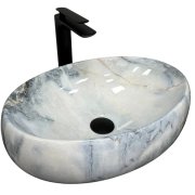 Раковина для ванної кімнати VBI VICENZA 46,5x32 см кераміка граніт глянсовий VBI-012806