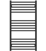 Сушка для рушників водяна Deffi Lima П15 500х1000 бічне ліве підключення чорний A.LI.100.50.15.B.B