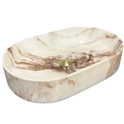 Раковина для ванної кімнати VBI VERONA 60 61x38,5 см кераміка онікс глянсовий  VBI-011322