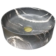 Раковина для ванной VBI PRATO 38x38 см керамика черный оникс матовый VBI-011406