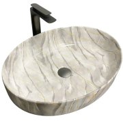 Раковина для ванной VBI UDINE 55x41 см керамика камень глянцевый VBI-012102