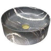 Раковина для ванной VBI PRATO 38x38 см керамика черный оникс матовый VBI-011406