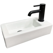 Раковина для ванной VBI KOMO L 37x18,5 см керамика белый VBI-015602