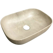Раковина для ванной VBI RAVENNA 46x32,5 см керамика бежевый камень матовый  VBI-011215