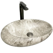 Раковина для ванной VBI VICENZA 49x31 см керамика черный луна матовая VBI-014801