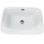 Раковина для ванної кімнати VBI MELLITTO 58,5x41,5 см кераміка білий VBI-018018