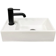 Раковина для ванної кімнати VBI LAGO L 42x22,5 см кераміка білий VBI-015611