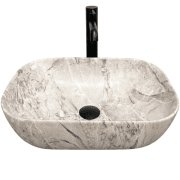 Раковина для ванной VBI RAVENNA 46x32,5 см керамика камень матовый VBI-011217