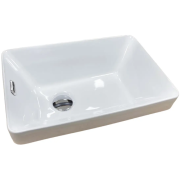 Раковина для ванної кімнати VBI TORITTO S 45x30,5 см кераміка білий VBI-018019