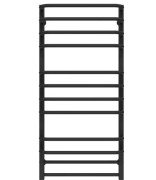 Полотенцесушитель водяной Deffi Lux П12 600х1100 нижнее подключение черный A.LU.110.60.12.B.A