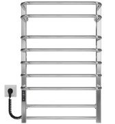 Електрична сушарка для рушників Deffi Lux П9 400х800 ліве підключення JD04 хром A.LU.80.40.9.E.C.L.2