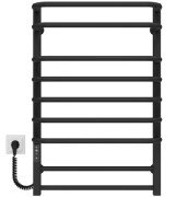 Електрична сушарка для рушників Deffi Lux П9 400х800 ліве підключення JD04 чорний A.LU.80.40.9.E.B.L.2