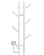 Электрический полотенцесушитель Deffi Sakura П6 100х1000 E левое подключение WD04 белый A.SR.100.10.6.E.W.L.4