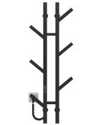 Электрический полотенцесушитель Deffi Sakura П6 100х1000 E левое подключение JD04 черный A.SR.100.10.6.E.B.L.2