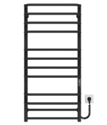 Електрична сушарка для рушників Deffi Lux П12 400х1100 праве підключення JD04 чорний A.LU.110.40.12.E.B.R.2