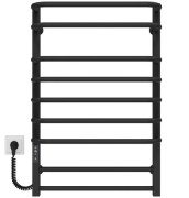 Електрична сушарка для рушників Deffi Lux П9 500х800 ліве підключення JD04 чорний A.LU.80.50.9.E.B.L.2