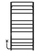 Электрический полотенцесушитель Deffi Lux П12 500х1100 левое подключение JD04 черный A.LU.110.50.12.E.B.L.2