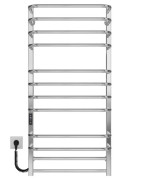 Электрический полотенцесушитель Deffi Lux П12 400х1100 левое подключение JD04 хром A.LU.110.40.12.E.C.L.2