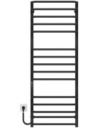 Електрична сушарка для рушників Deffi Lux П15 500х1400 ліве підключення JD04 чорний A.LU.140.50.15.E.B.L.2