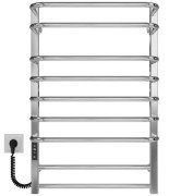 Електрична сушарка для рушників Deffi Lux П9 600х800 ліве підключення JD04 хром A.LU.80.60.9.E.C.L.2