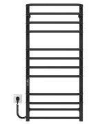 Електрична сушарка для рушників Deffi Lux П12 600х1100 ліве підключення JD04 чорний A.LU.110.60.12.E.B.L.2