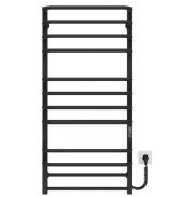 Електрична сушарка для рушників Deffi Lux П12 600х1100 праве підключення JD04 чорний A.LU.110.60.12.E.B.R.2