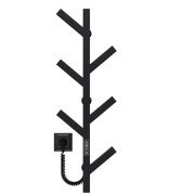 Электрический полотенцесушитель Deffi Kir П6 800 левое подключение JD04 черный A.KR.80.6.E.B.U.2