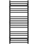 Полотенцесушитель водяной Deffi Sigma П21 500х1200 боковое правое подключение черный A.SI.120.50.21.B.C