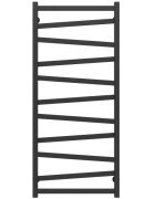 Сушка для рушників водяна Deffi Alpha П11 500х1200 бічне праве підключення чорний A.AL.120.50.11.B.C