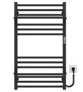 Электрический полотенцесушитель Deffi Sigma П14 500х900 правое подключение JD04 черный A.SI.90.50.14.E.B.R.2