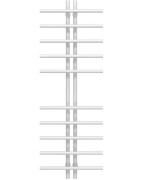 Сушка для рушників водяна Deffi Gray П10 60х1450 нижнє підключення білий A.GY.145.6.10.W.A