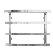 Полотенцесушитель водяной Deffi Lotos П4 400х500 боковое левое подключение хром A.LO.50.40.4.C.B