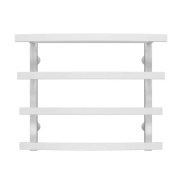 Полотенцесушитель водяной Deffi Lotos П4 400х500 боковое левое подключение белый A.LO.50.40.4.W.B