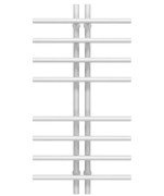 Сушка для рушників водяна Deffi Gray П8 60х1000 нижнє підключення білий A.GY.100.6.8.W.A