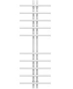 Полотенцесушитель водяной Deffi Gray П10 60х1450 нижнее подключение белый A.GY.145.6.10.W.A