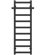 Полотенцесушитель водяной Deffi Nicolе П9 300х1000 нижнее подключение черный A.NI.100.30.9.B.A