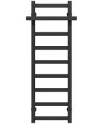 Сушка для рушників водяна Deffi Nicolе П9 300х1000 нижнє підключення чорний A.NI.100.30.9.B.A