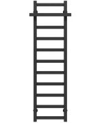 Сушка для рушників водяна Deffi Nicolе П11 300х1200 бічне ліве підключення чорний A.NI.120.30.11.B.B