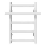 Сушка для рушників водяна Deffi Nicolе П5 400х500 бічне праве підключення білий A.NI.50.40.5.W.C