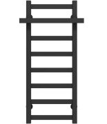 Сушка для рушників водяна Deffi Nicolе П8 400х800 бічне праве підключення чорний A.NI.80.40.8.B.C